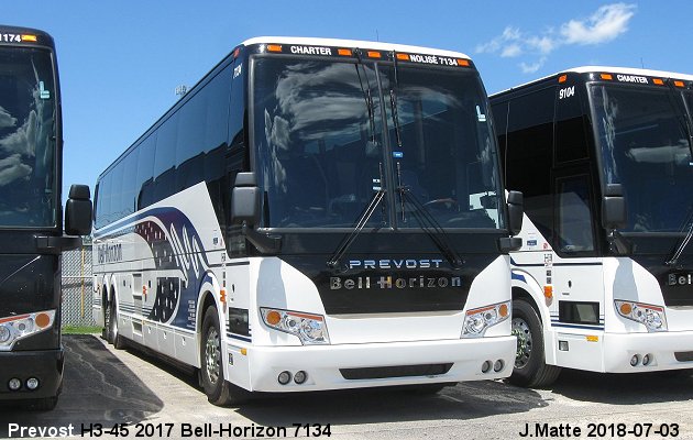 BUS/AUTOBUS: Prevost H3-45 2017 Bell-Horizon