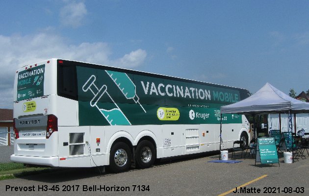 BUS/AUTOBUS: Prevost H3-45 2017 Bell-Horizon