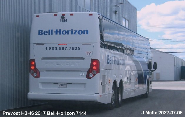 BUS/AUTOBUS: Prevost H3-45 2017 Bell-Horizon
