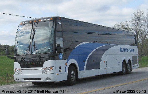 BUS/AUTOBUS: Prevost H3-45 2017 Bell-Horizon