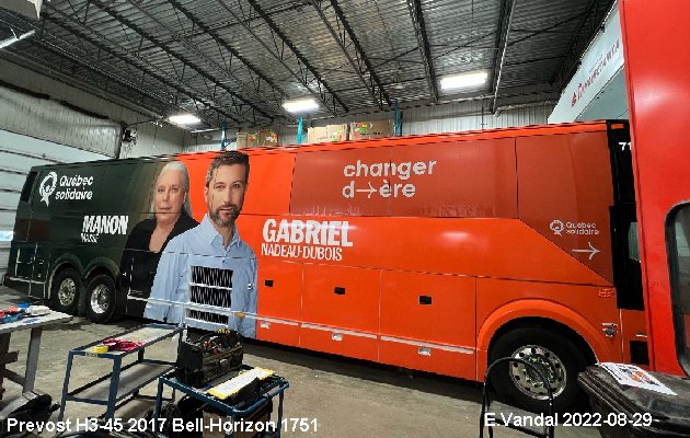 BUS/AUTOBUS: Prevost H3-45 2017 Bell-Horizon