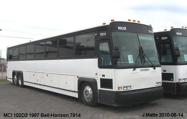 BUS/AUTOBUS: MCI 102D3 1997 Bell-Horizon