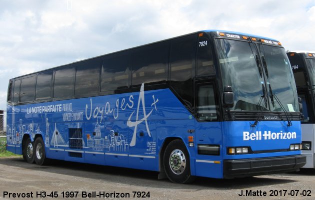 BUS/AUTOBUS: Prevost H3-45 1997 Bell-Horizon