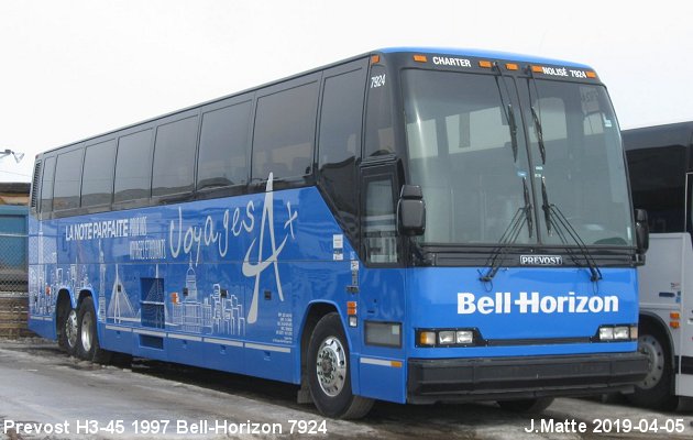 BUS/AUTOBUS: Prevost H3-45 1997 Bell-Horizon