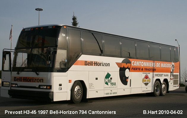 BUS/AUTOBUS: Prevost H3-45 1997 Bell-Horizon