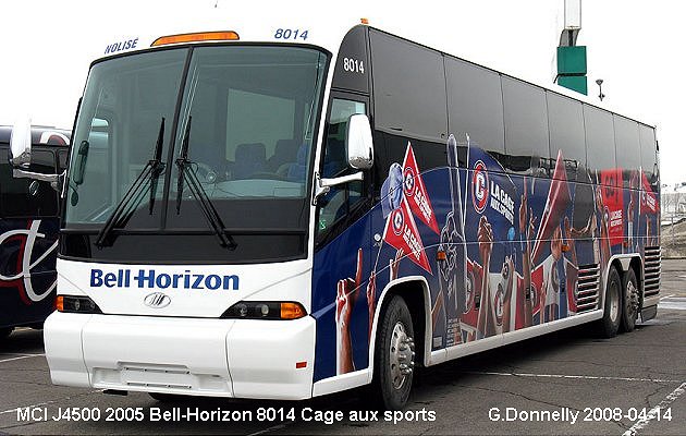 BUS/AUTOBUS: MCI J4500 2008 Bell-Horizon