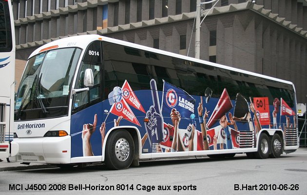 BUS/AUTOBUS: MCI J4500 2008 Bell-Horizon