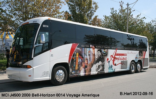 BUS/AUTOBUS: MCI J4500 2008 Bell-Horizon