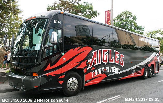 BUS/AUTOBUS: MCI J4500 2008 Bell-Horizon