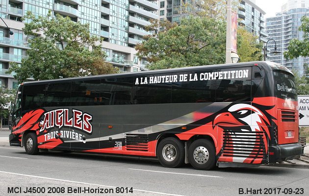 BUS/AUTOBUS: MCI J4500 2008 Bell-Horizon