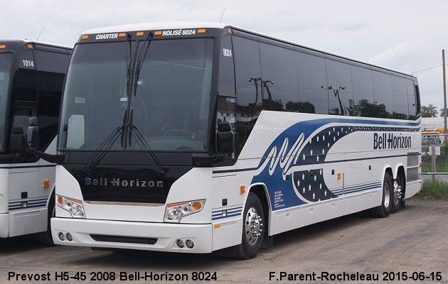 BUS/AUTOBUS: Prevost H3-45 2008 Bell-Horizon