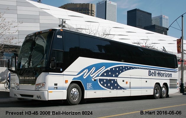 BUS/AUTOBUS: Prevost H3-45 2008 Bell-Horizon