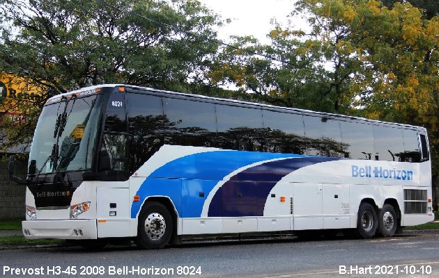 BUS/AUTOBUS: Prevost H3-45 2008 Bell-Horizon