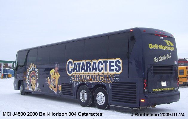 BUS/AUTOBUS: MCI J4500 2008 Bell-Horizon