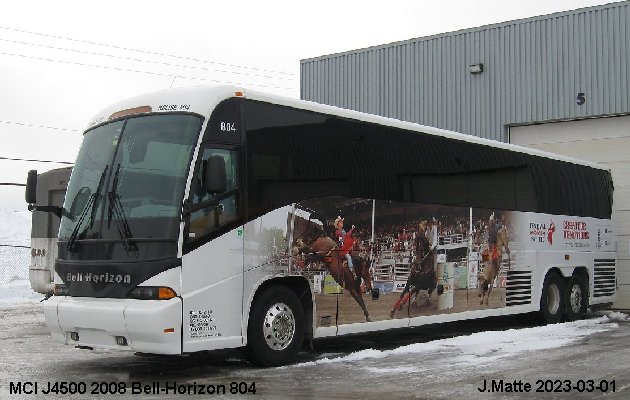 BUS/AUTOBUS: MCI J4500 2008 Bell-Horizon