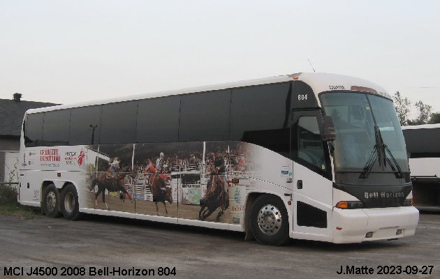 BUS/AUTOBUS: MCI J4500 2008 Bell-Horizon