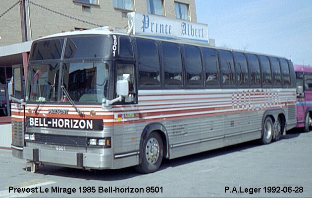 BUS/AUTOBUS: Prevost Mirage 1985 Bell-Horizon
