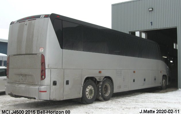 BUS/AUTOBUS: MCI J4500 2015 Bell-Horizon