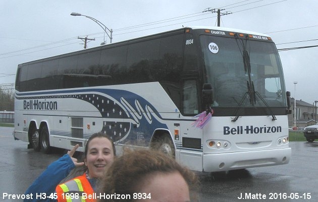 BUS/AUTOBUS: Prevost H3-45 1998 Bell-Horizon