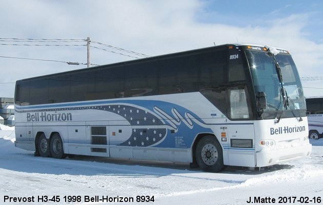 BUS/AUTOBUS: Prevost H3-45 1998 Bell-Horizon