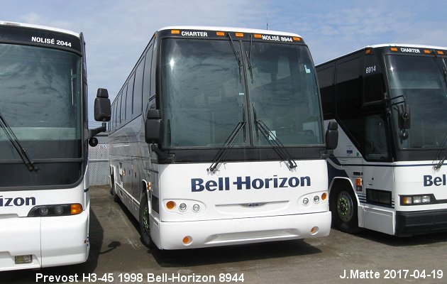 BUS/AUTOBUS: Prevost H3-45 1998 Bell-Horizon