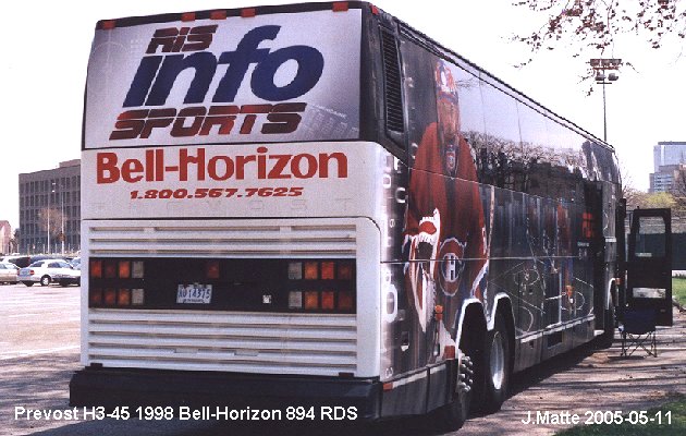 BUS/AUTOBUS: Prevost H3-45 1998 Bell-Horizon