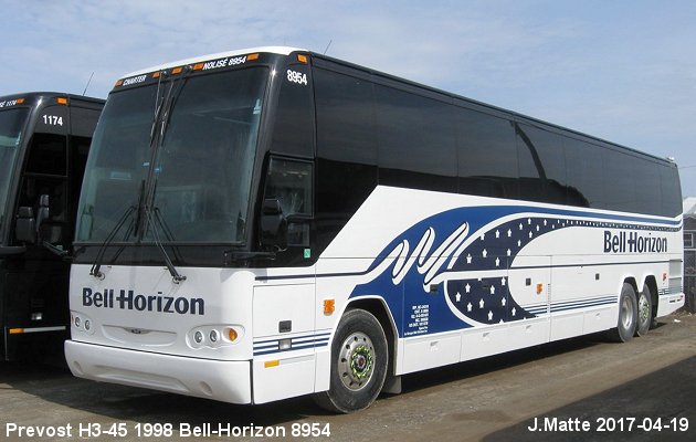 BUS/AUTOBUS: Prevost H3-45 1998 Bell-Horizon