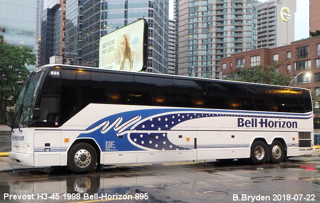 BUS/AUTOBUS: Prevost H3-45 1998 Bell-Horizon
