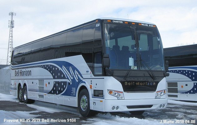BUS/AUTOBUS: Prevost H3-45 2019 Bell-Horizon