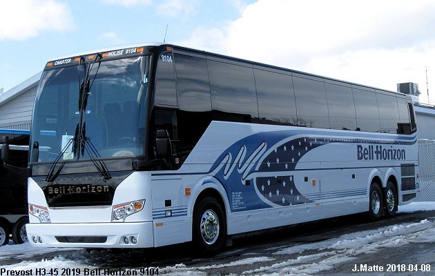 BUS/AUTOBUS: Prevost H3-45 2019 Bell-Horizon