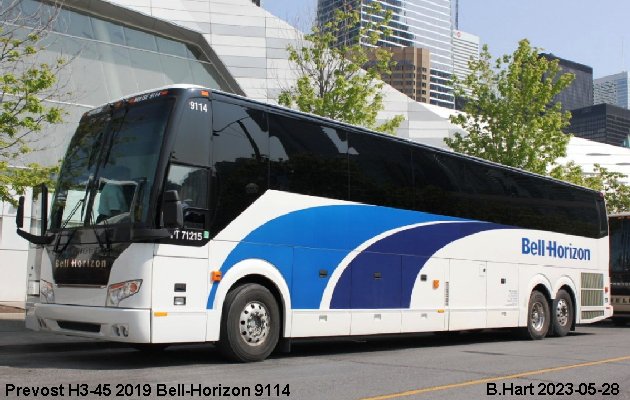 BUS/AUTOBUS: Prevost H3-45 2019 Bell-Horizon