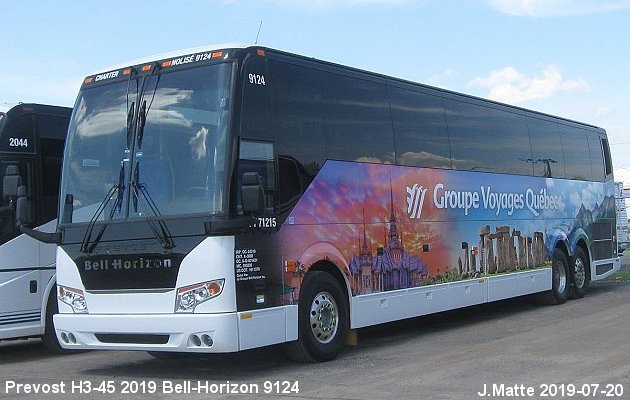 BUS/AUTOBUS: Prevost H3-45 2019 Bell-Horizon