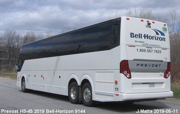 BUS/AUTOBUS: Prevost H3-45 2019 Bell-Horizon