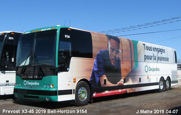 BUS/AUTOBUS: Prevost X3-45 2019 Bell-Horizon