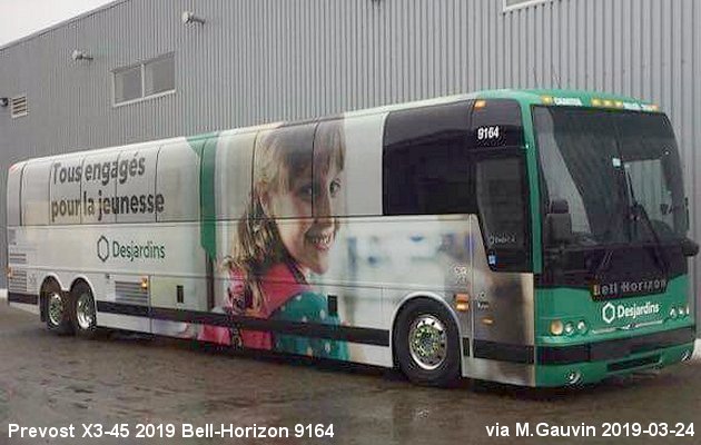 BUS/AUTOBUS: Prevost X3-45 2019 Bell-Horizon