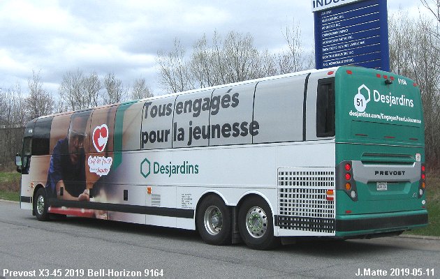BUS/AUTOBUS: Prevost X3-45 2019 Bell-Horizon