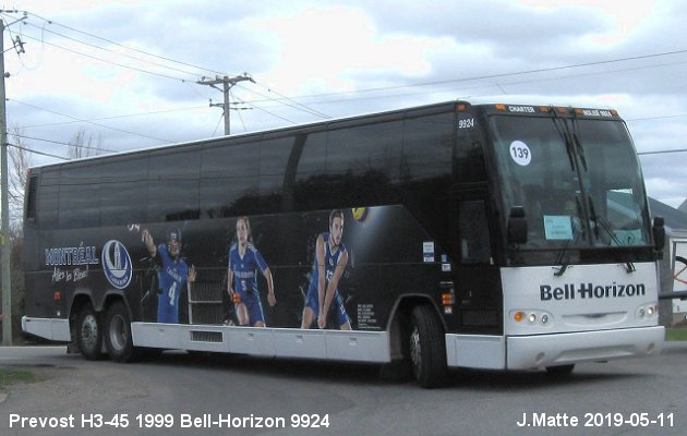 BUS/AUTOBUS: Prevost H3-45 1999 Bell-Horizon