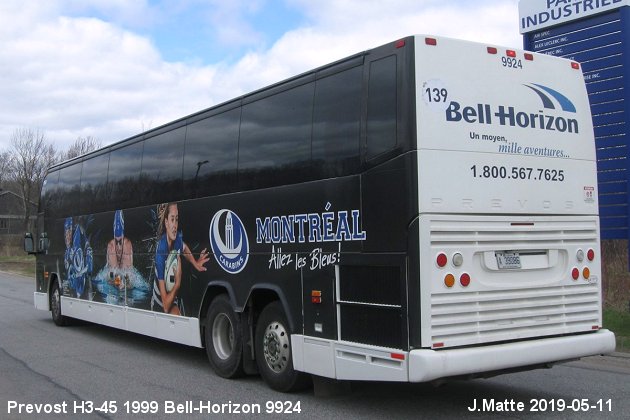 BUS/AUTOBUS: Prevost H3-45 1999 Bell-Horizon
