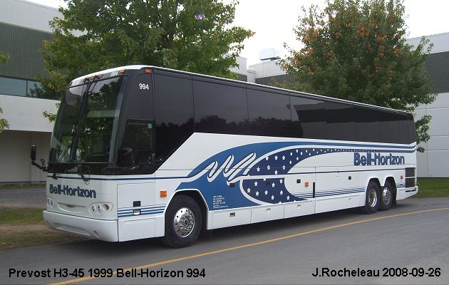 BUS/AUTOBUS: Prevost H3-45 1999 Bell-Horizon