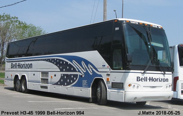BUS/AUTOBUS: Prevost H3-45 1999 Bell-Horizon