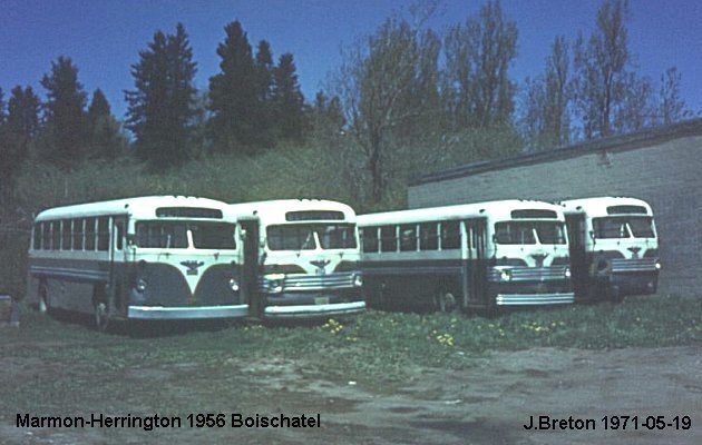 BUS/AUTOBUS: Marmon-Herrington Transit 1956 Boischatel