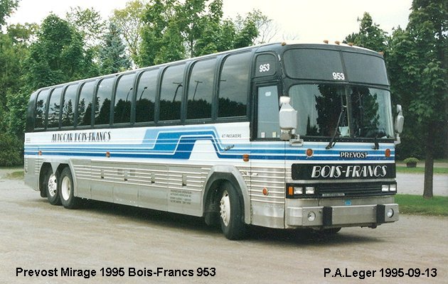 BUS/AUTOBUS: Prevost Mirage 1995 Bois-Francs