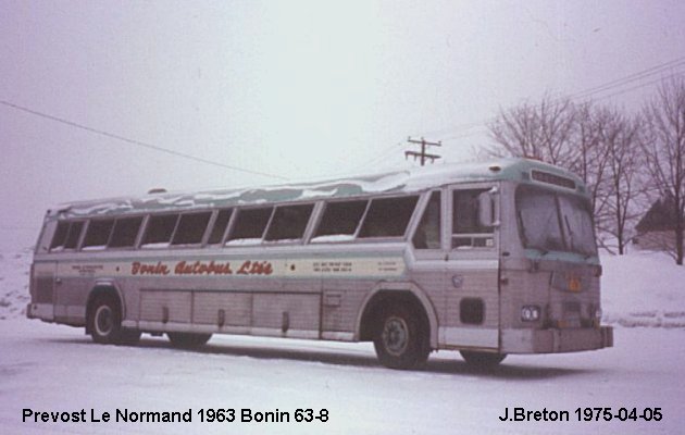 BUS/AUTOBUS: Prevost Le Normand 1963 Bonin