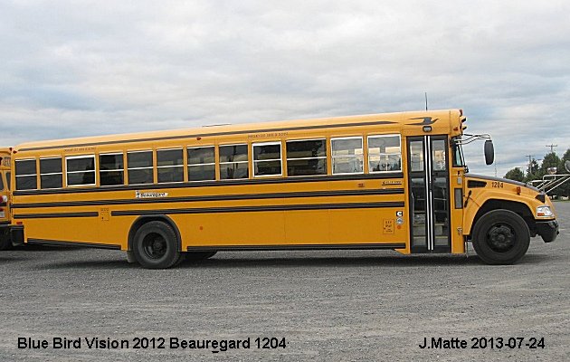 BUS/AUTOBUS: Blue Bird Vision 2012 Beauregard