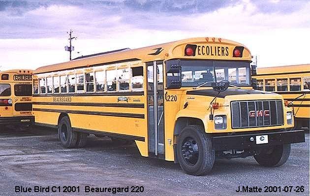 BUS/AUTOBUS: Blue Bird C1 2001 Beauregard