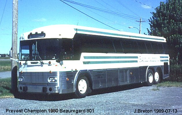 BUS/AUTOBUS: Prevost Champion 1980 Beauregard