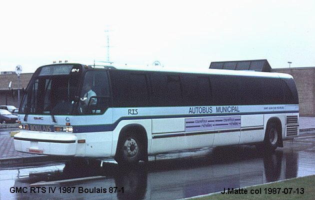 BUS/AUTOBUS: GMC RTS VI 1987 Boulais