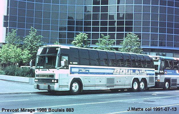 BUS/AUTOBUS: Prevost Mirage 1988 Boulais