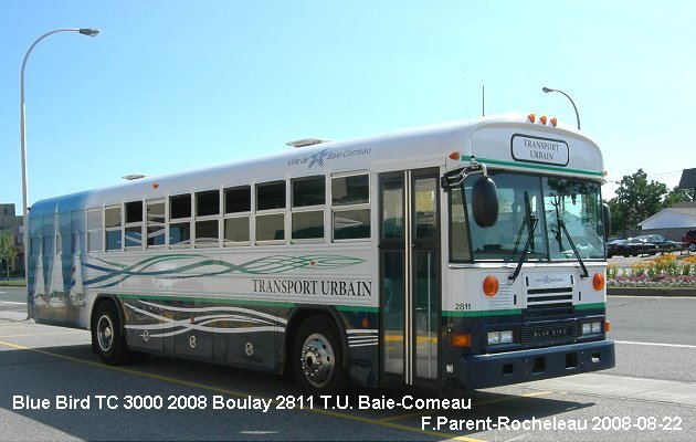 BUS/AUTOBUS: Blue Bird TC3000 2008 Boulay