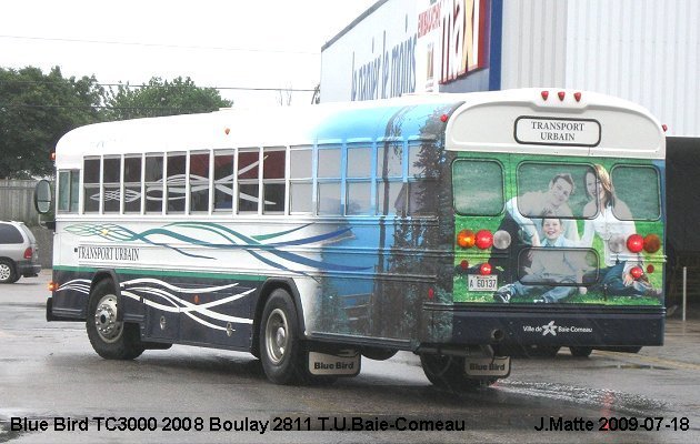 BUS/AUTOBUS: Blue Bird TC3000 2008 Boulay